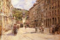 Georges Stein - A Street Scene In Bern